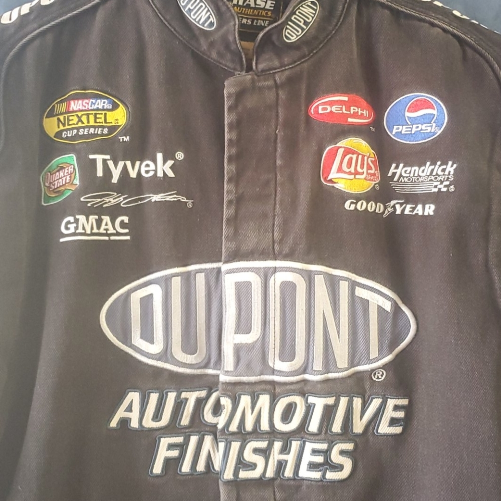 Mens vintage Jeff Gordon all black nascar jacket - Picture 2 of 13